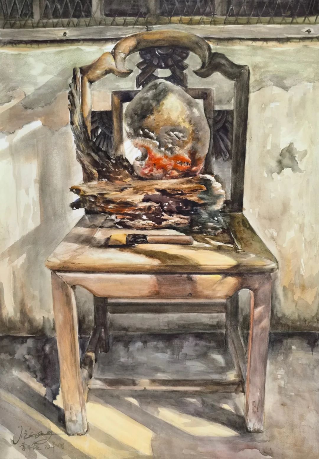 2、二等奖 李子鑫《革命老区光·影》54_78cm.jpg 图片