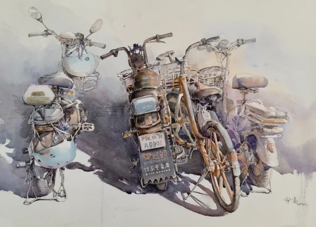 11、优秀奖 余命高《公元2021》56x78cm.JPG 图片
