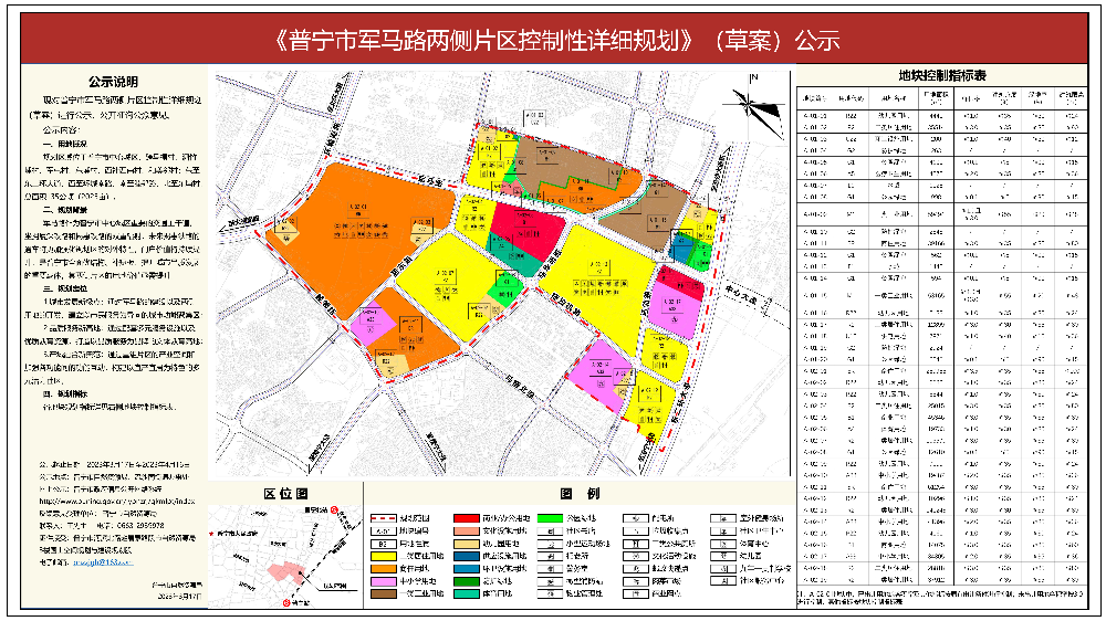 普宁市军马路两侧片区控制性详细规划（草案）公示.jpg