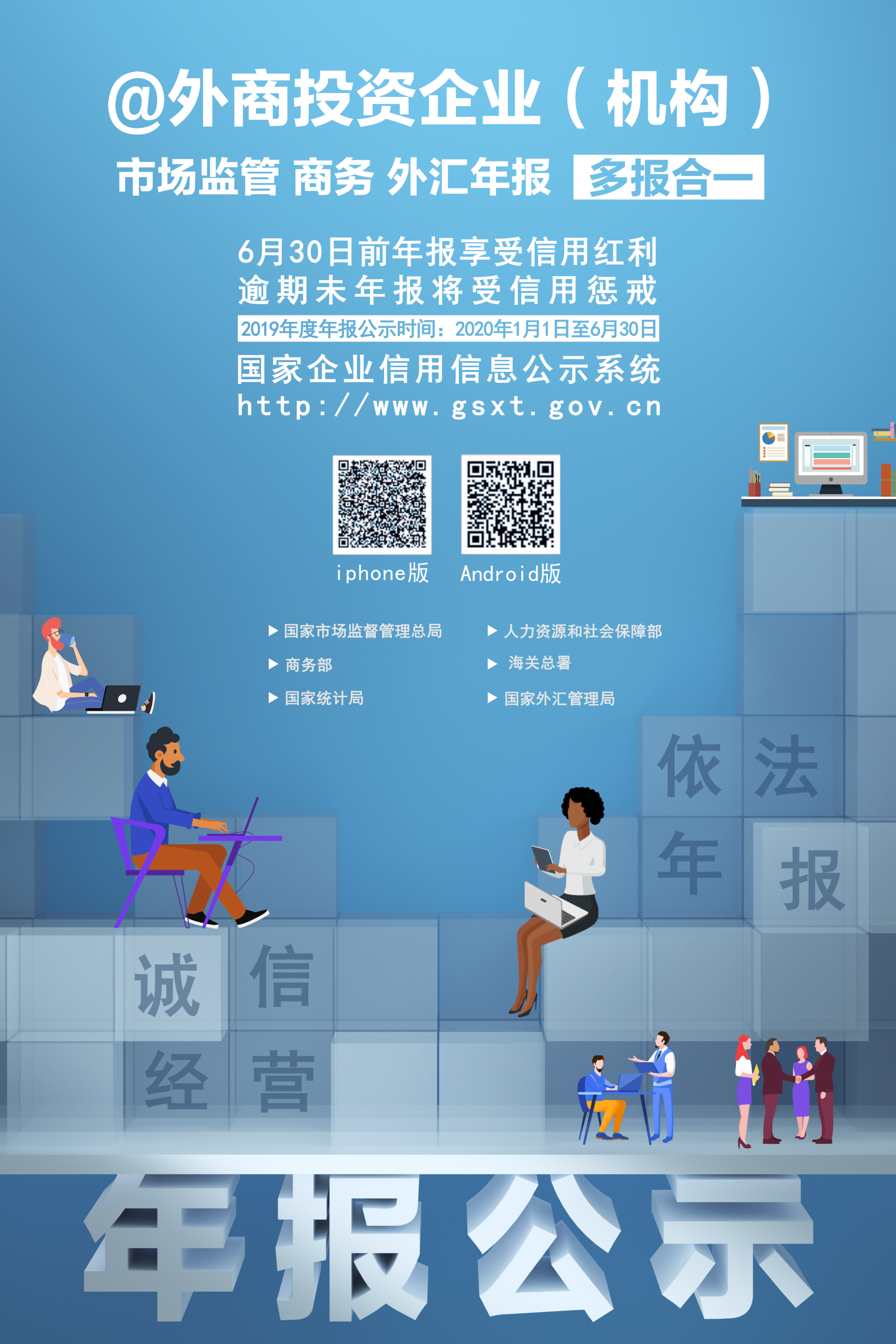 2019年度市场主体年报宣传海报