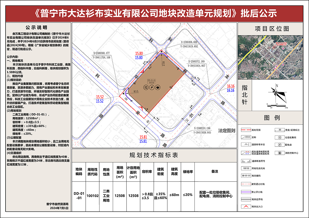《普宁市大达衬布实业有限公司地块改造单元规划》批后公示 - 副本.jpg
