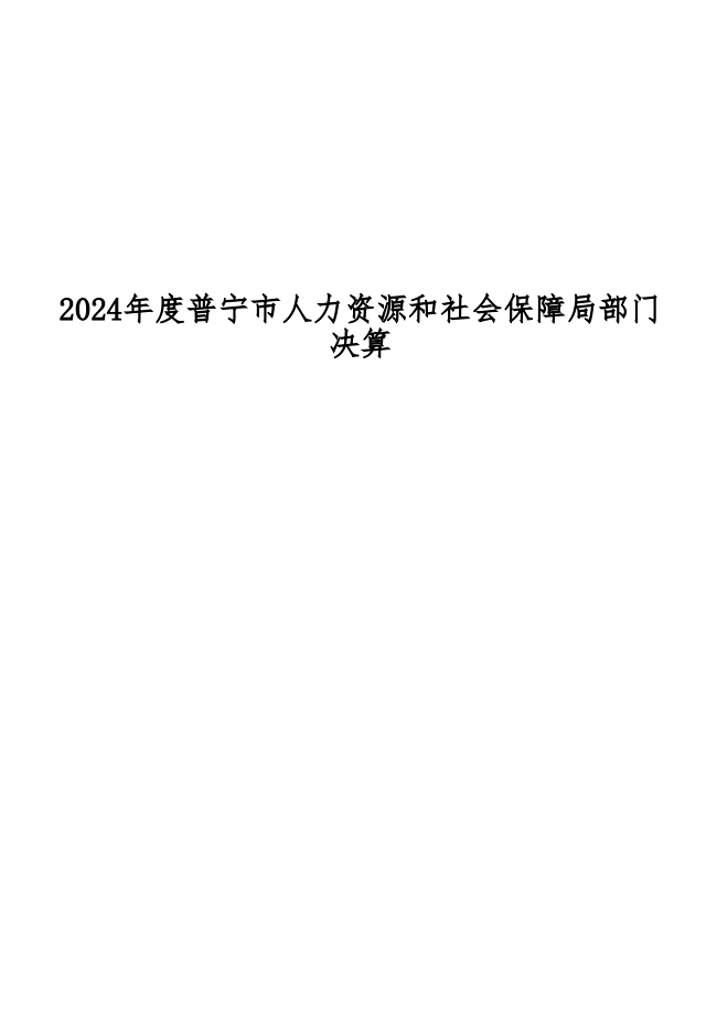 2024年度普宁市人力资源和社会保障局部门决算.png