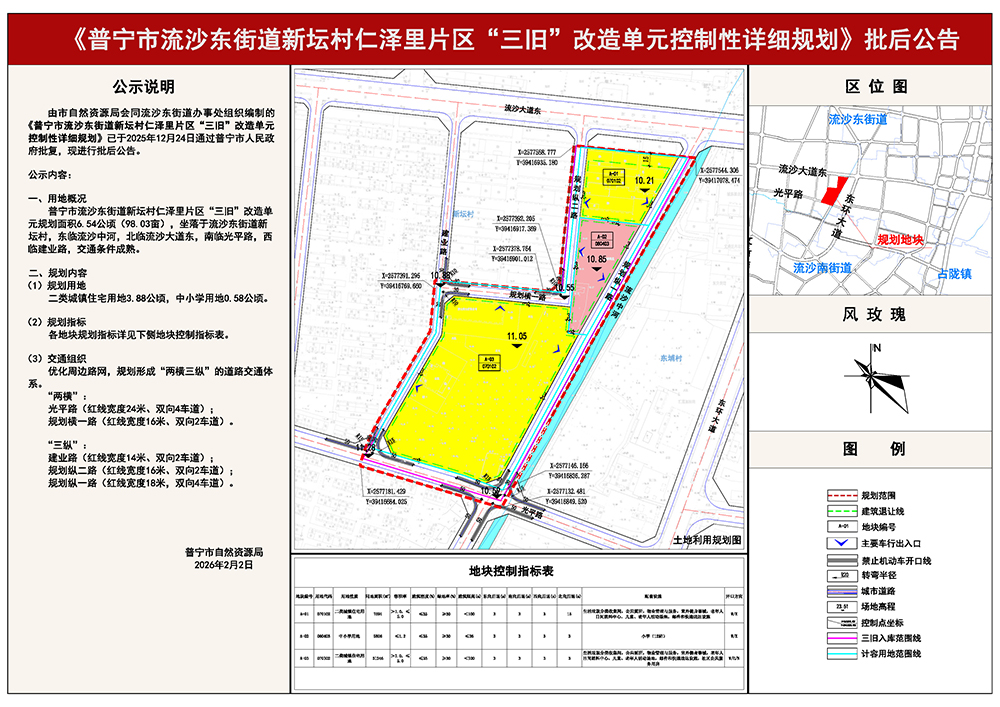 《普宁市流沙东街道新坛村仁泽里片区“三旧”改造单元控制性详细规划》批后公告 - 副本.jpg