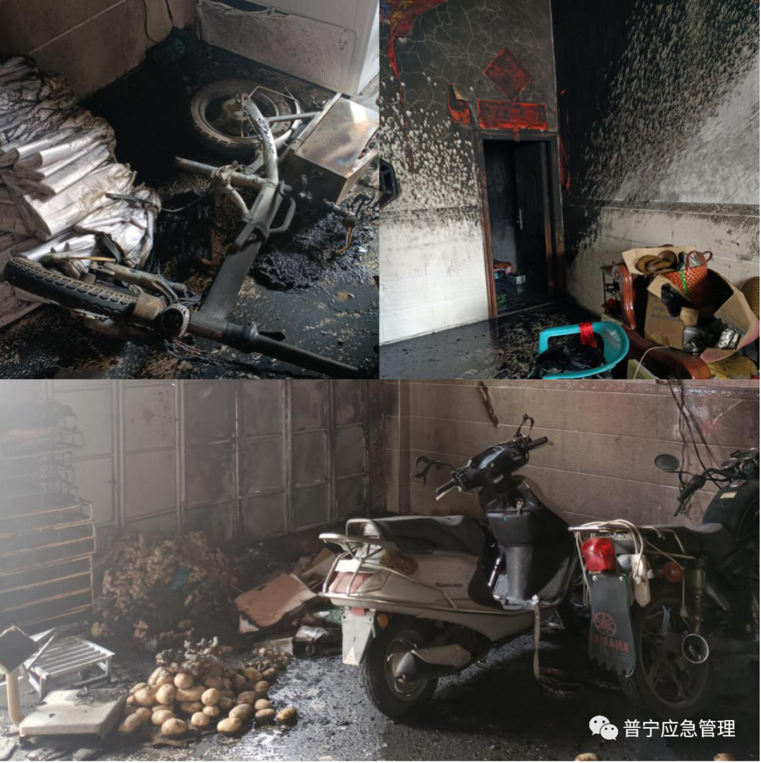 现场警示！一住宅电动车入室充电失火——下架山镇组织火灾现场会